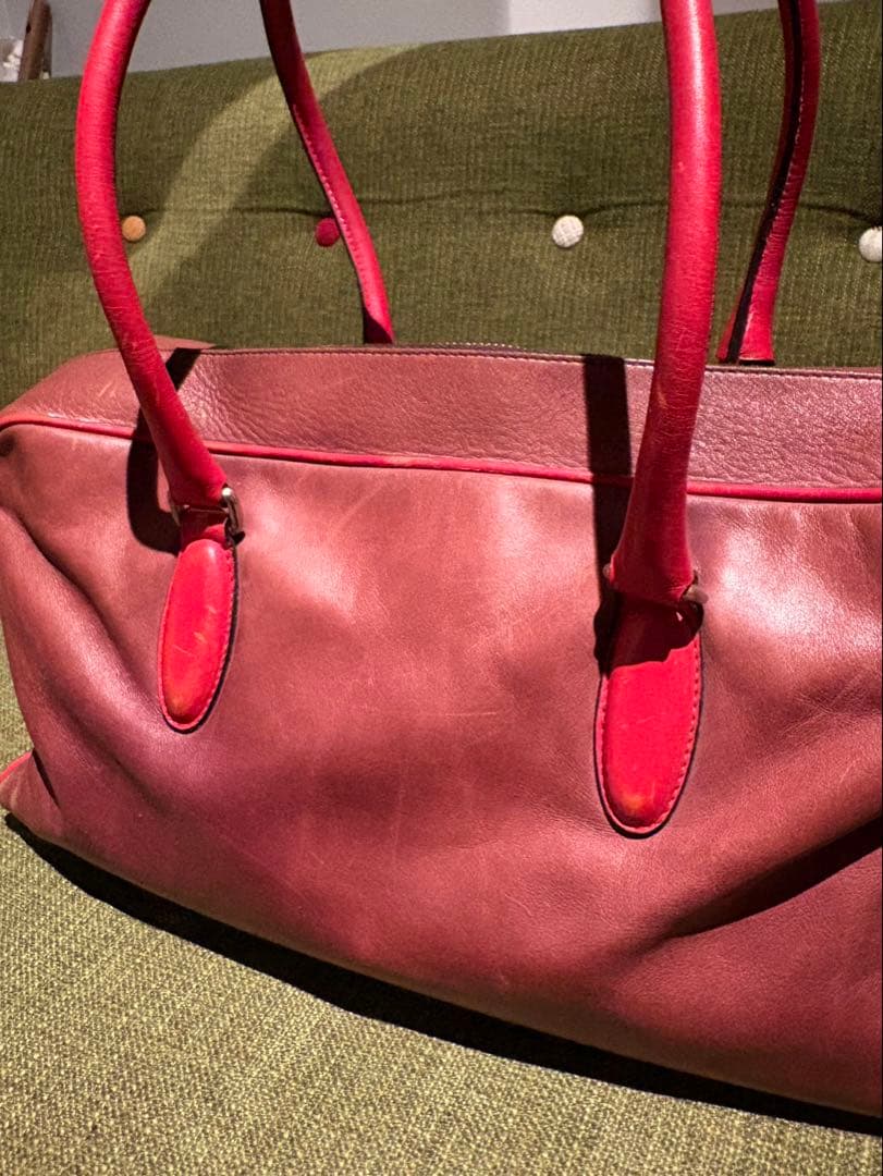 90s miumiu archive レザー ハンドバッグ