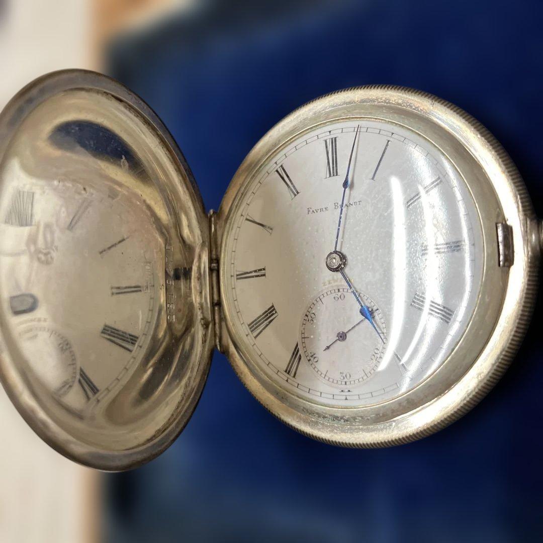 EF798 ブルブラント ゼニス 銀無垢 懐中時計【1】