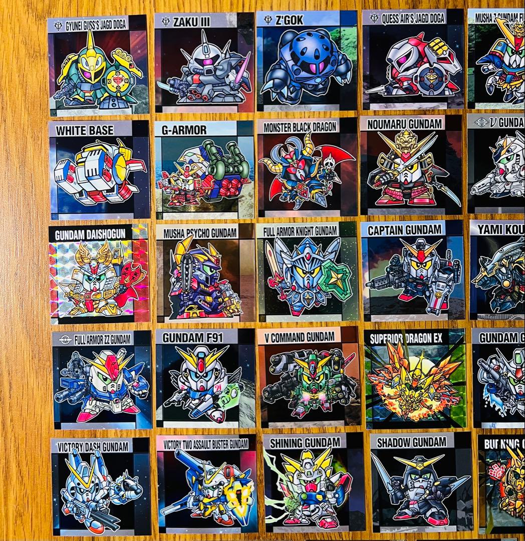 最新弾 元祖SDガンダム スナック 2弾 メタリックシール 全33種フルコンプ