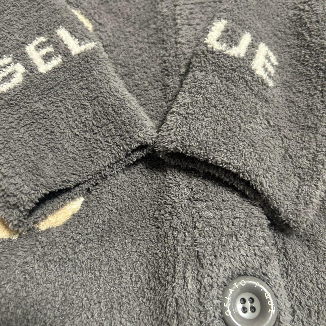 ジェラートピケ　ジェラピケ　プードル　グレー　S M L カーディガン