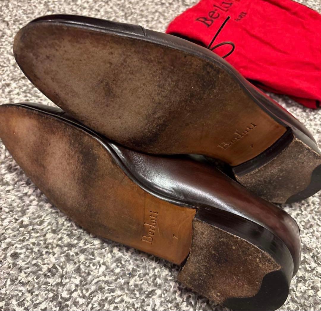 【廃番、美品】 ベルルッティ ダークブラウンUK7