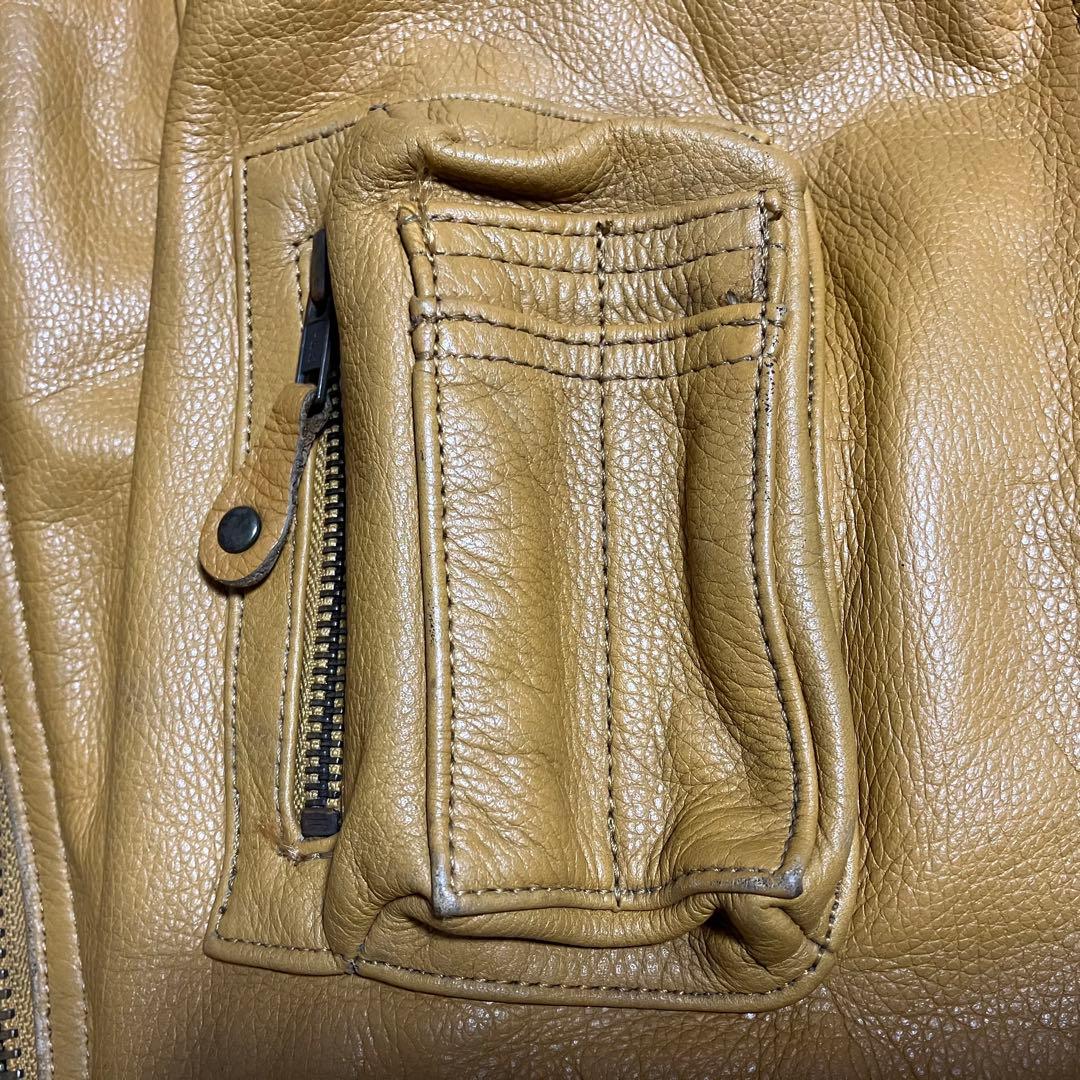 希少★KADOYA カドヤ ニューコンセプター カウレザー ライダースジャケット