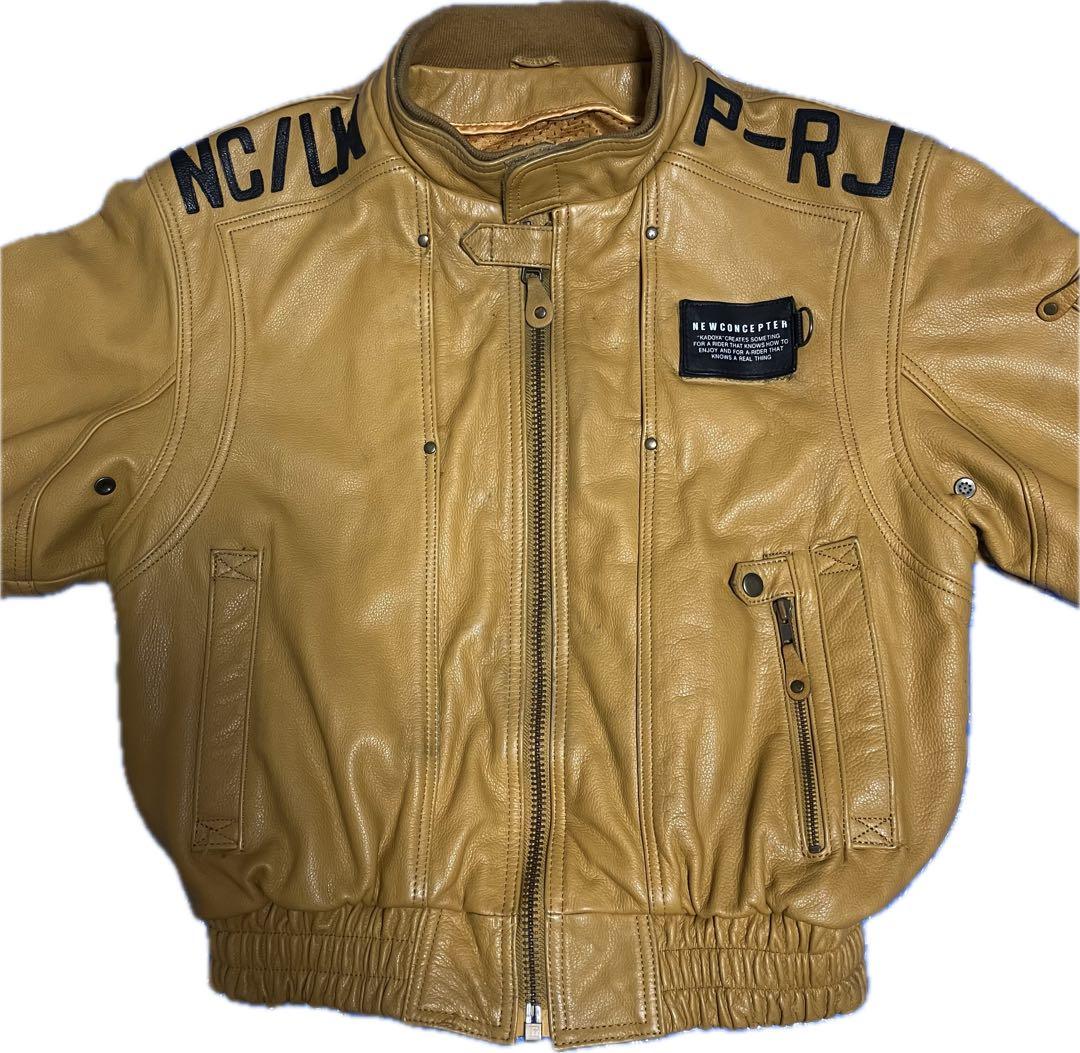 希少★KADOYA カドヤ ニューコンセプター カウレザー ライダースジャケット