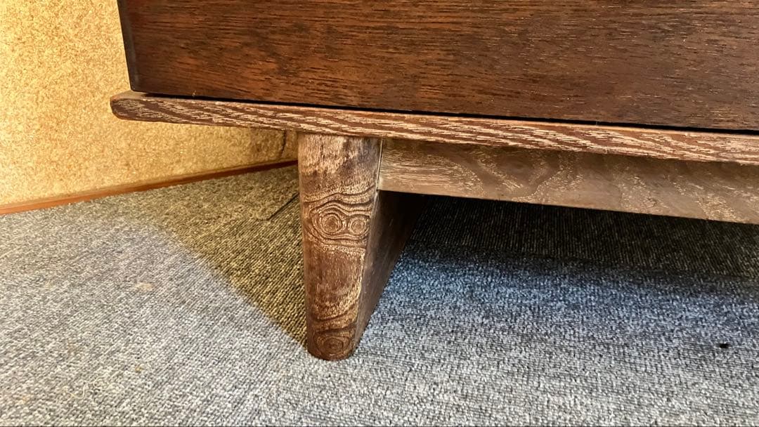 カリモク風 キャビネット サイドボード ディスプレイ 北欧 アンティーク レトロ