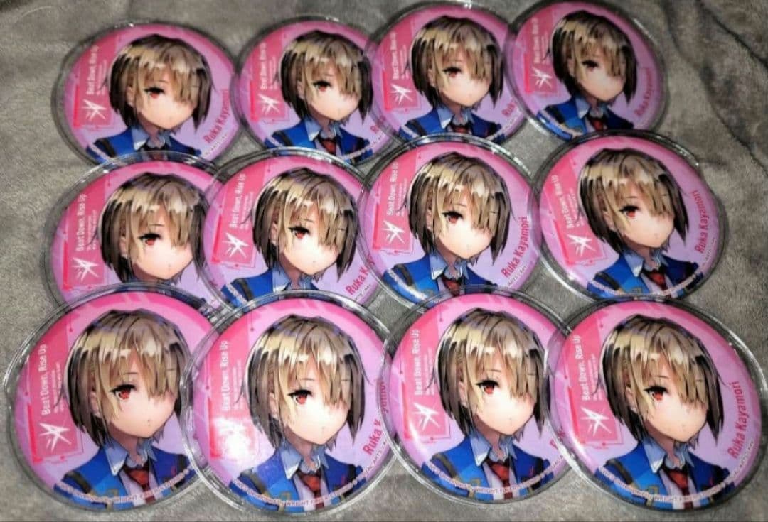 ヘブバン 茅森月歌 缶バッジ 12個