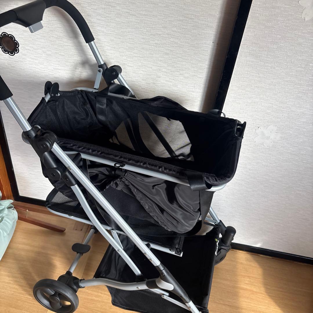 黒　折りたたみ　ショッピングカート　ecoca終了間近