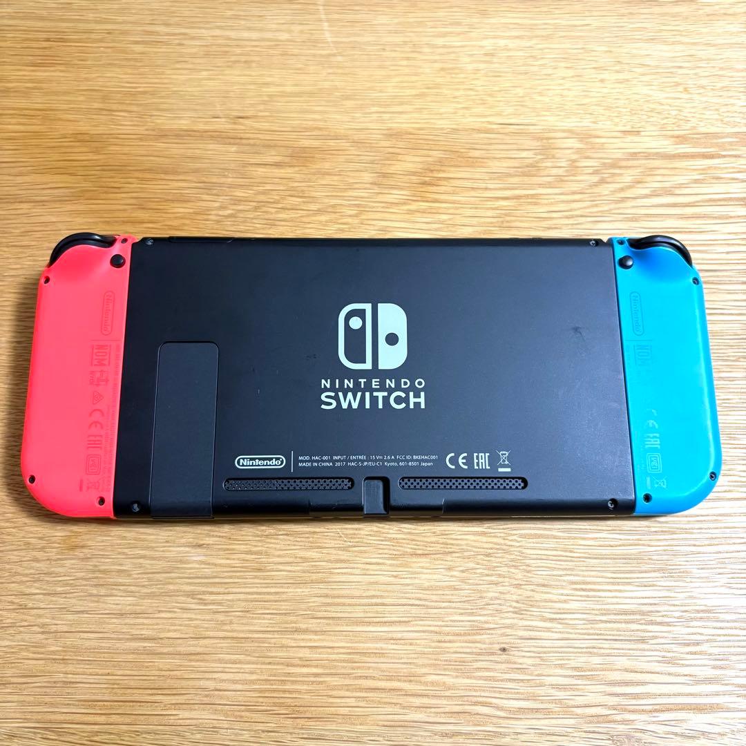 【動作確認済み】Nintendo Switch本体 ネオンレッドブルー+おまけ付