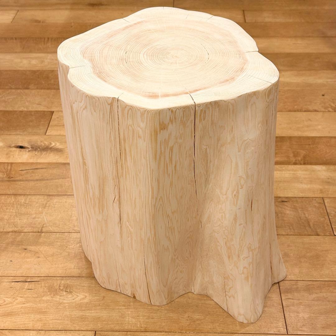 檜　丸太　椅子　スツール　No.1202