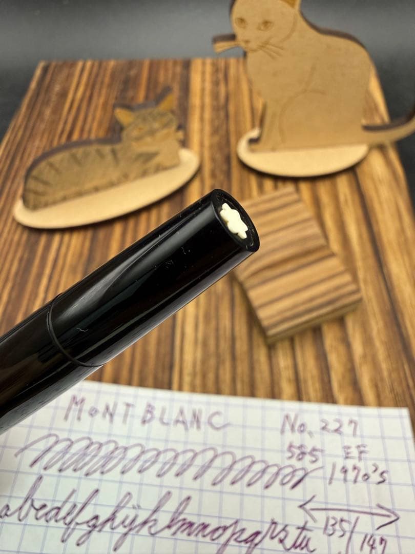 MONTBLANC 万年筆 NO.227 14K張キャップ 585