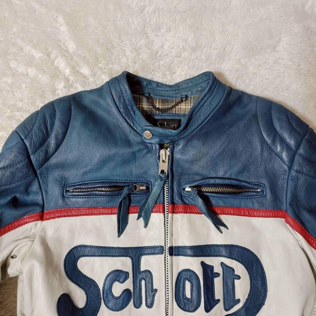 BOZZ様　SCHOTT 13ナンバリング レザーワッペン シングルライダース