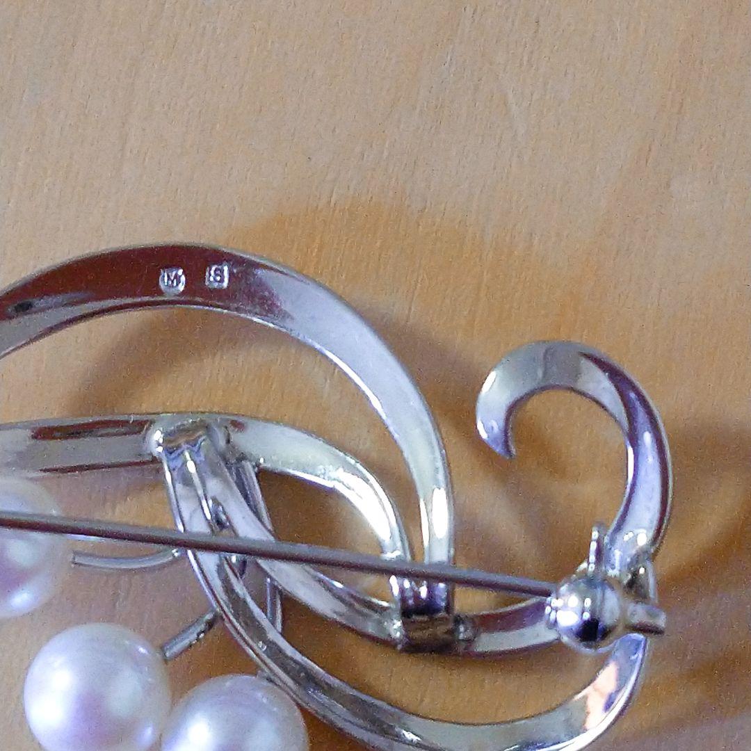 MIKIMOTO ミキモト　あこや真珠　パールブローチ