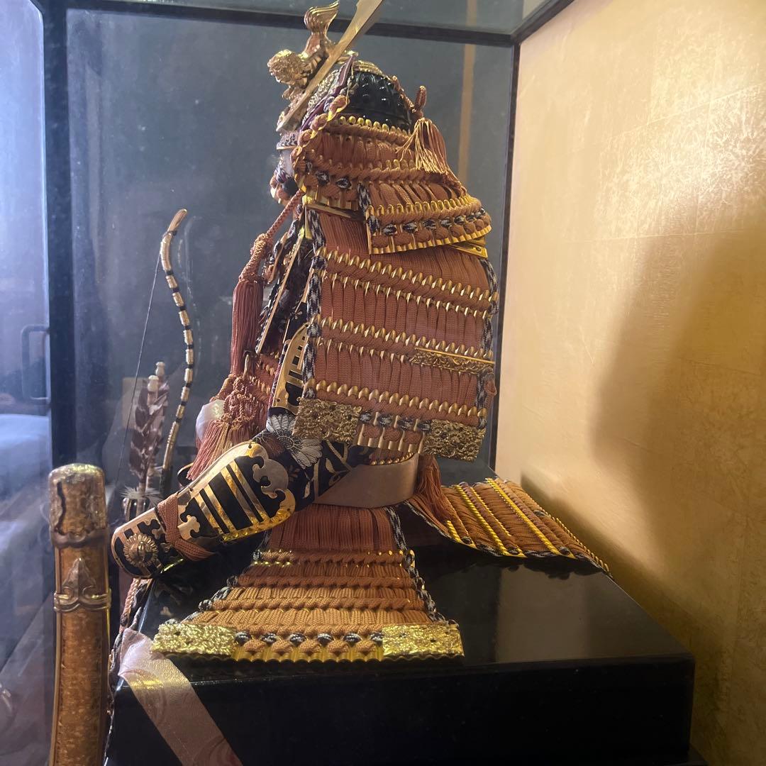 古代武士人形 精巧な鎧付き