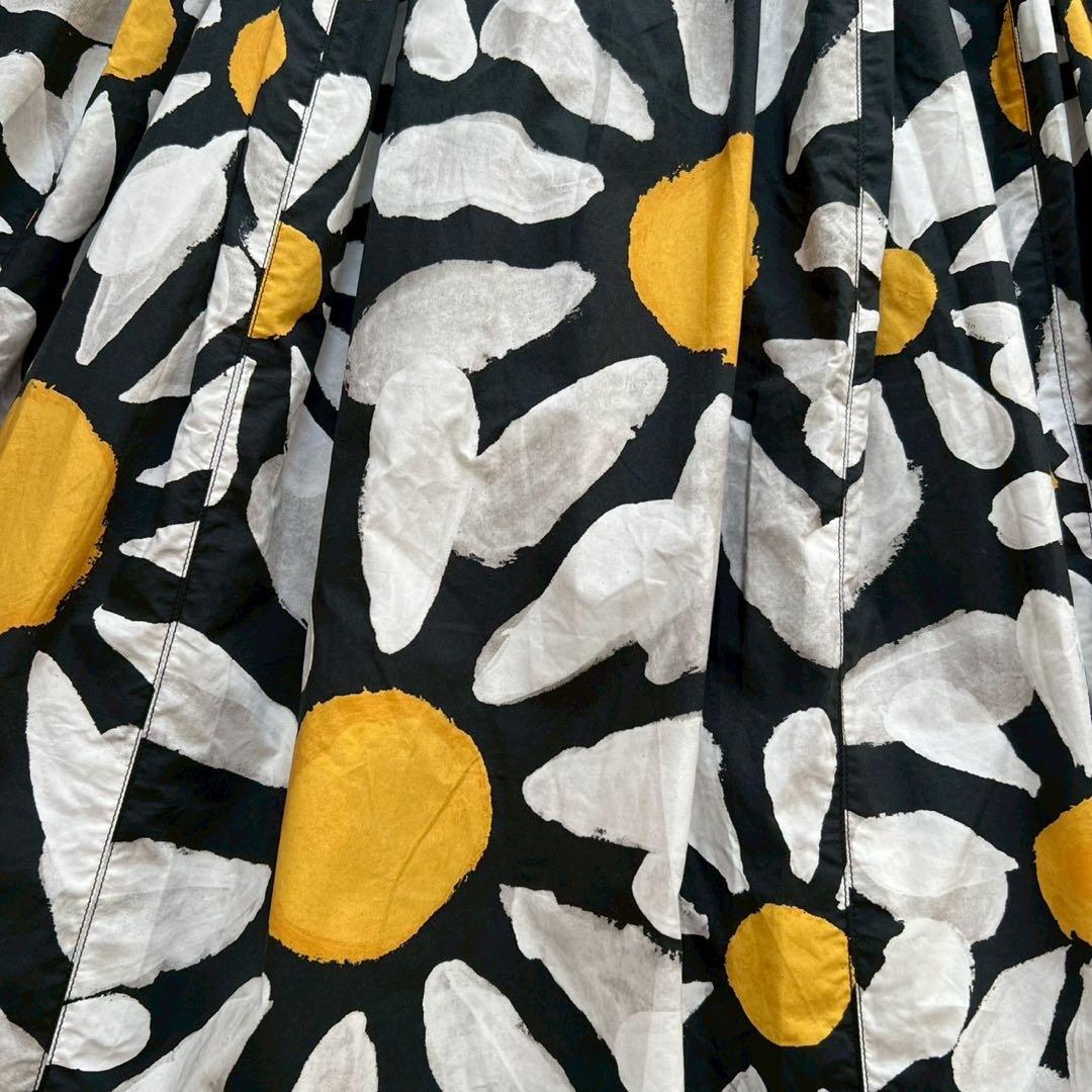 MARNI マルニ デイジーフラワー ギャザースカート コットン 36