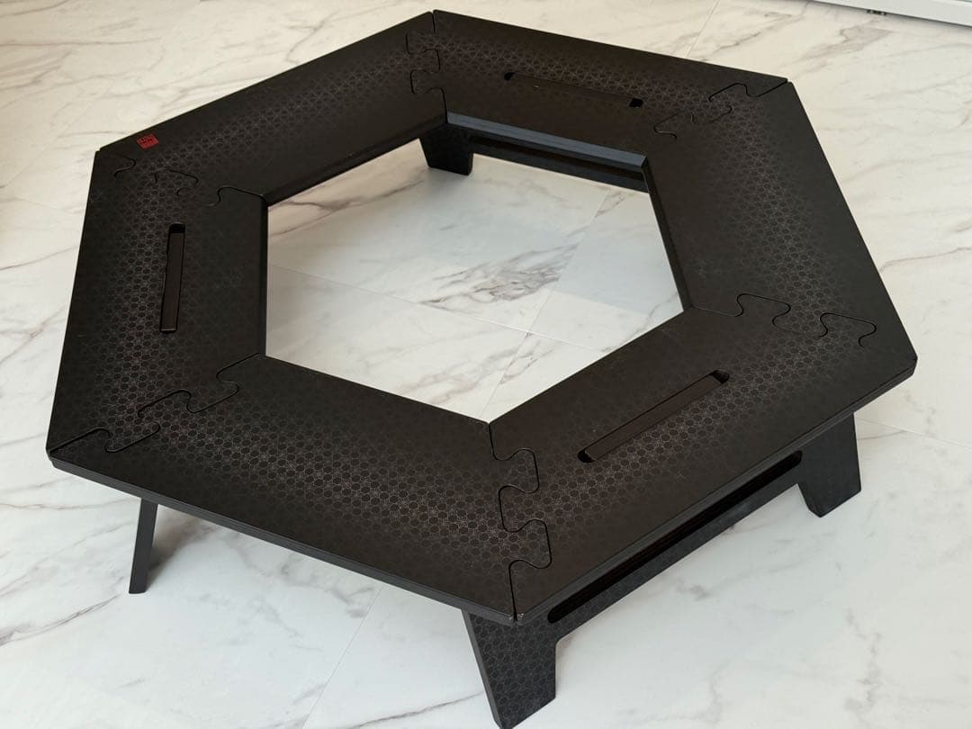 thearth 炭次郎 マット仕上げ ヘキサテーブル！TheArth六角テーブル