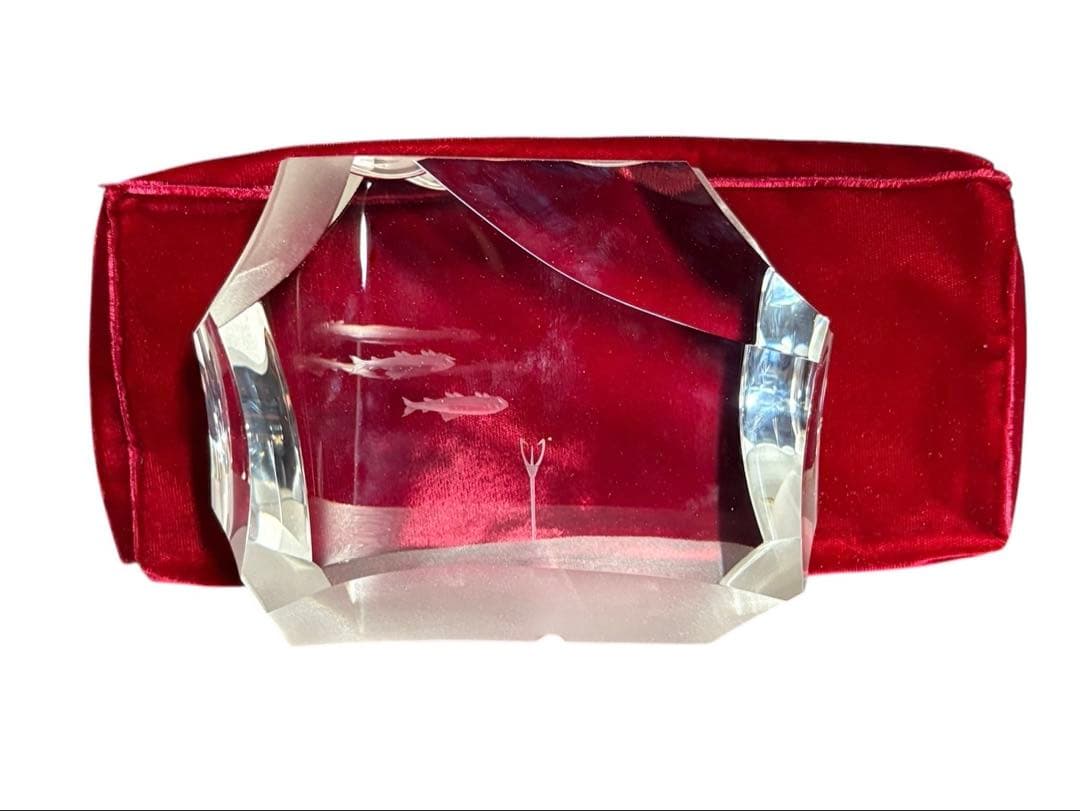 スチューベン　STEUBEN 北極の漁師　FISHERMAN クリスタル　置物