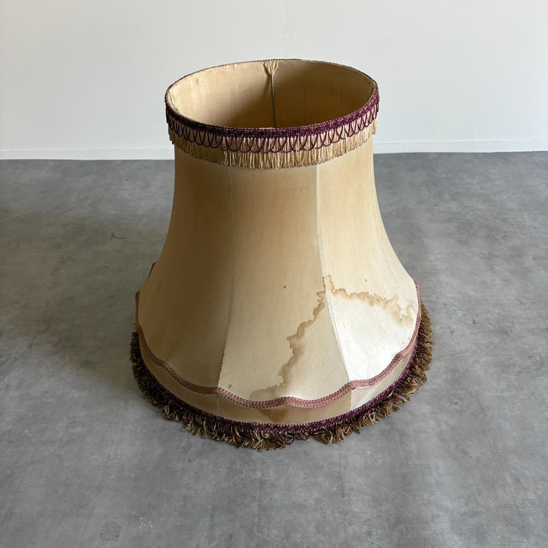 アンティーク 真鍮×セラミック スタンドライト