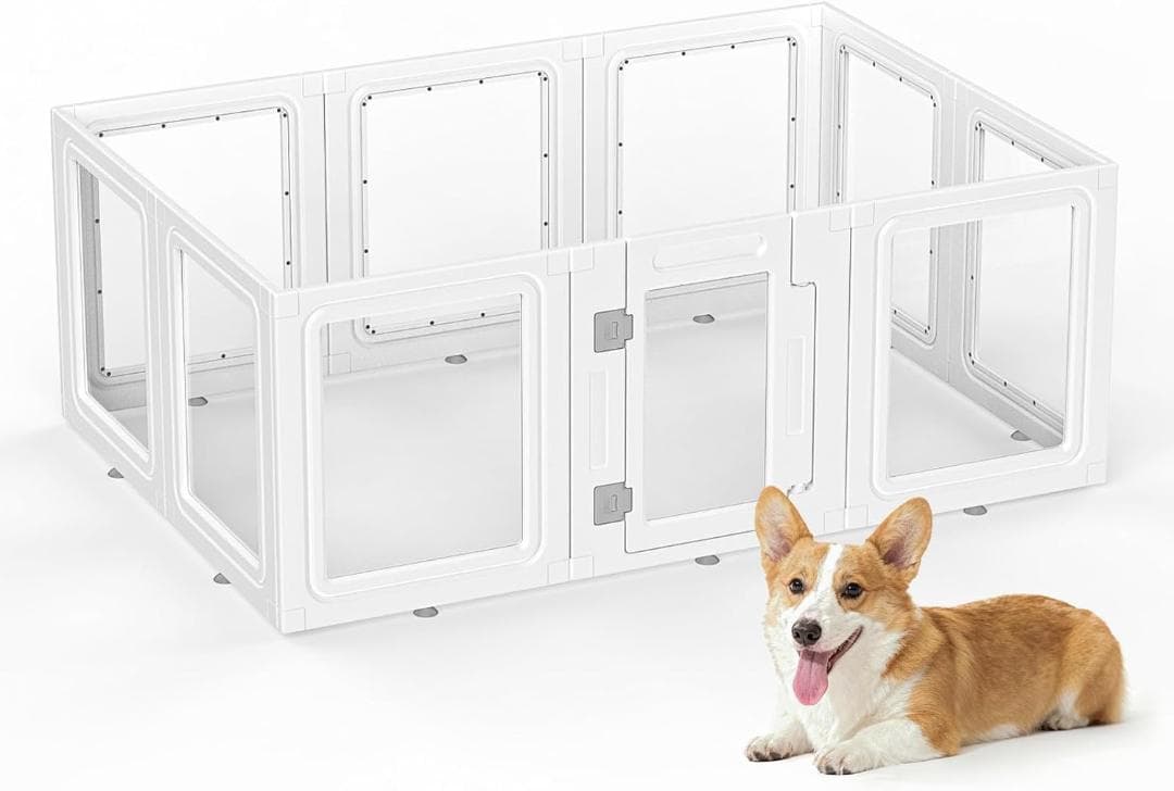 今だけ底値！GumiSeao ペット フェンス サークル 9パネル+1ドア