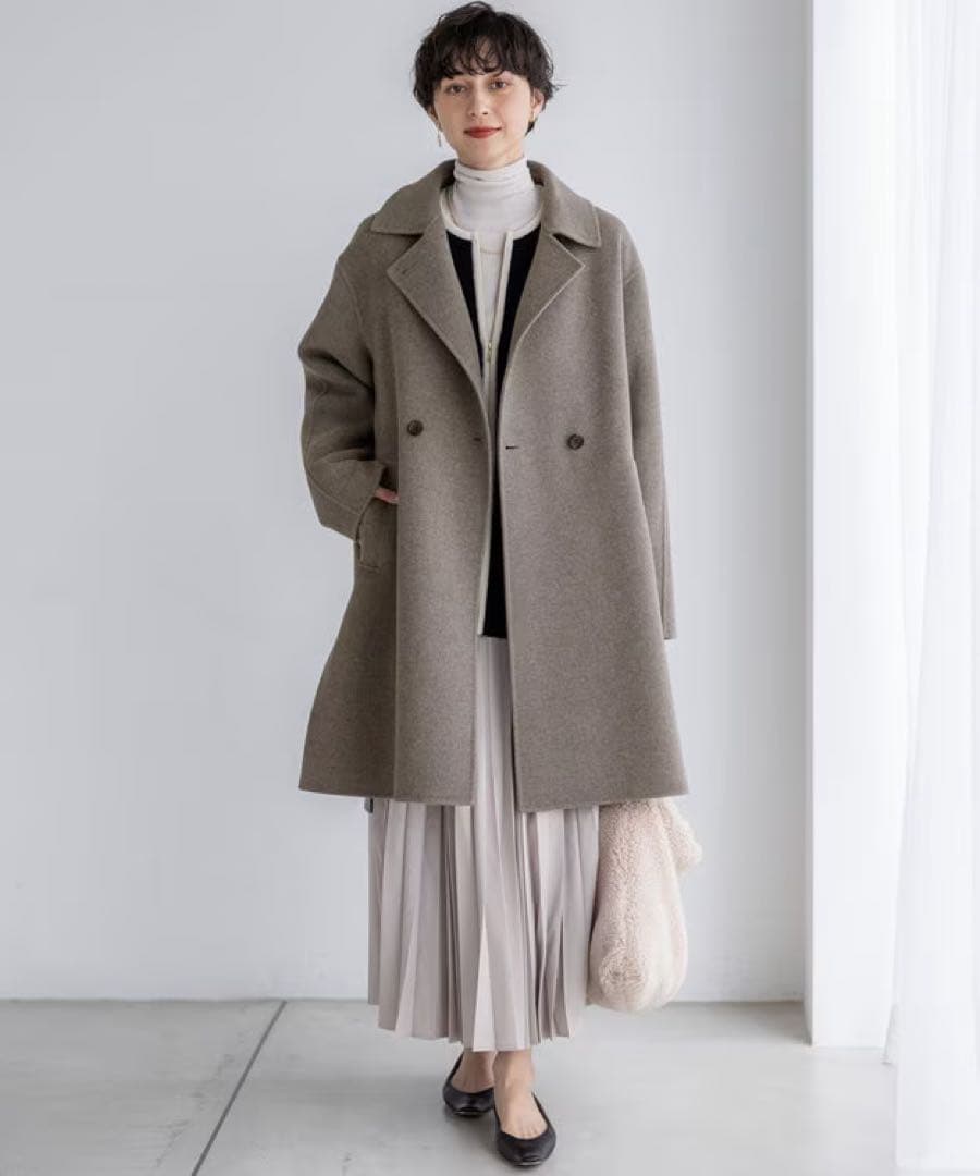 23区今季ロングアウター受賞、滝沢眞規子さん着用リバー チェスターコート