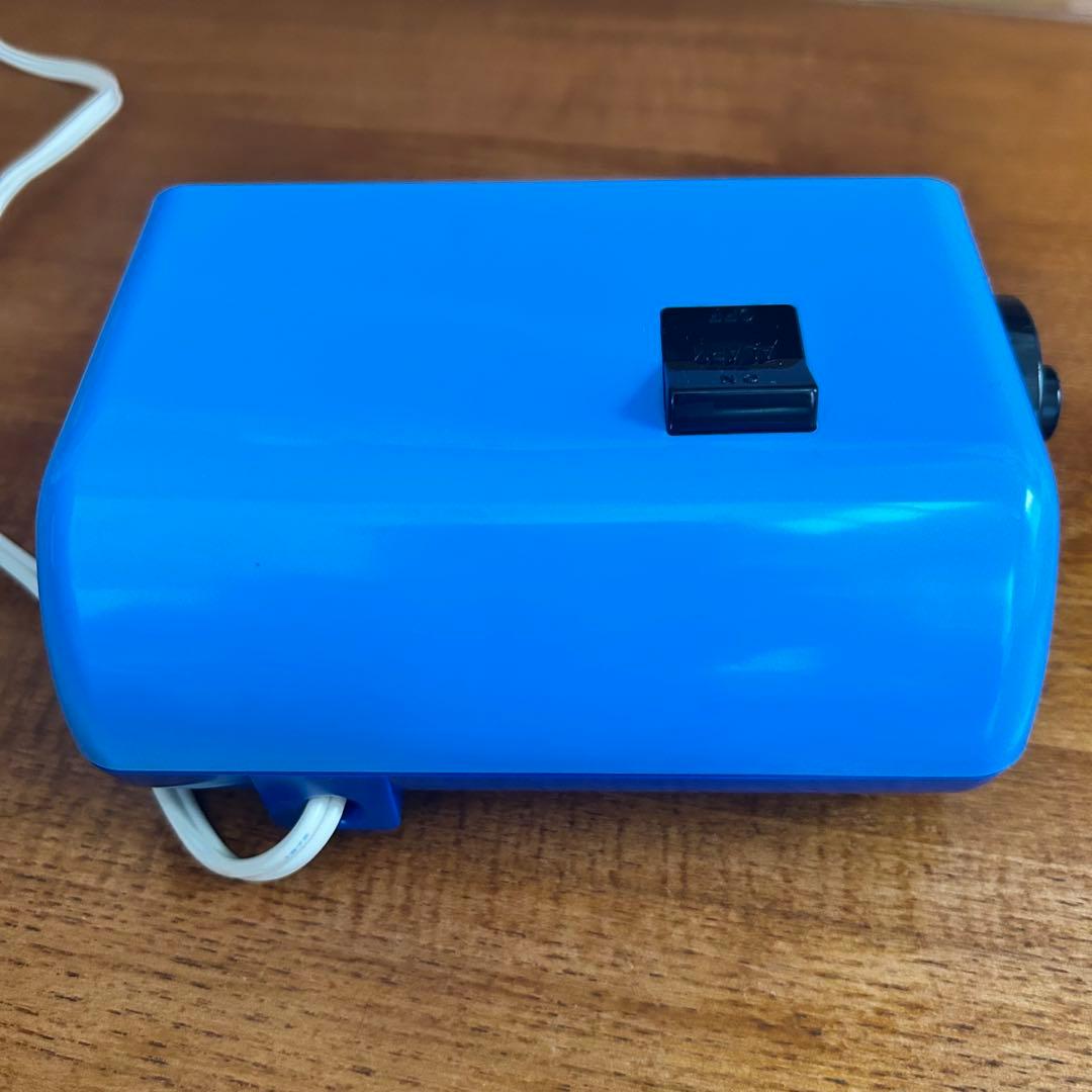 【ジャンク】シチズン　ハイリーフカーチス　パタパタ時計　ブルー　当時物