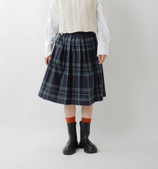 O'NEIL of DUBLIN　aranciato別注 ウールチェックスカート