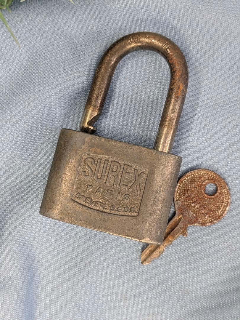 アンティーク フランス製 ドイツ製 パドロック 南京錠