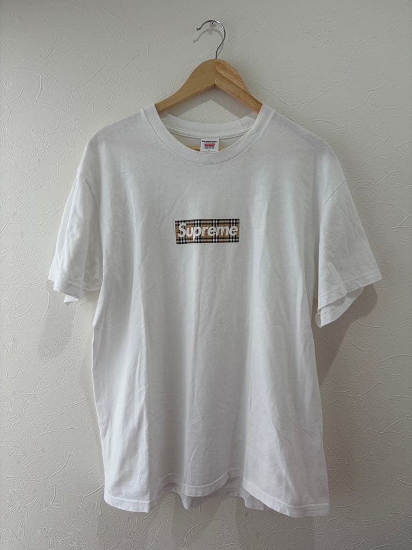 Supreme Burberry BOX LOGO ボックスロゴ　Tシャツ