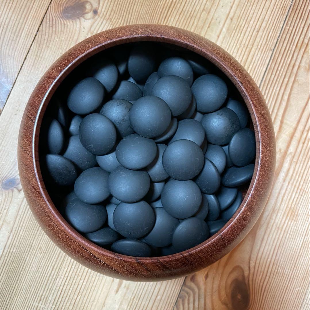 囲碁　碁石　蛤碁石　那智黒　桐箱付き