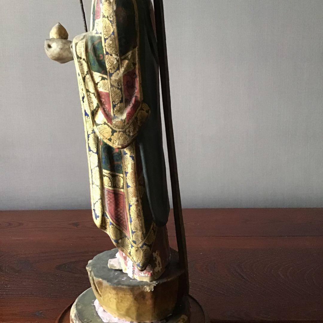 地蔵菩薩立像　　室町期　錫杖仏像　宝珠　仏像 63