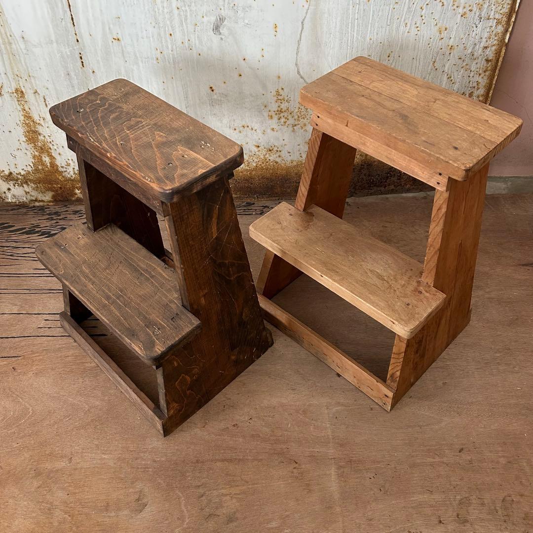 【木製】 踏み台 棚