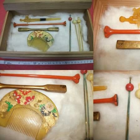 AKａ4197　時代簪　櫛　笄　セット