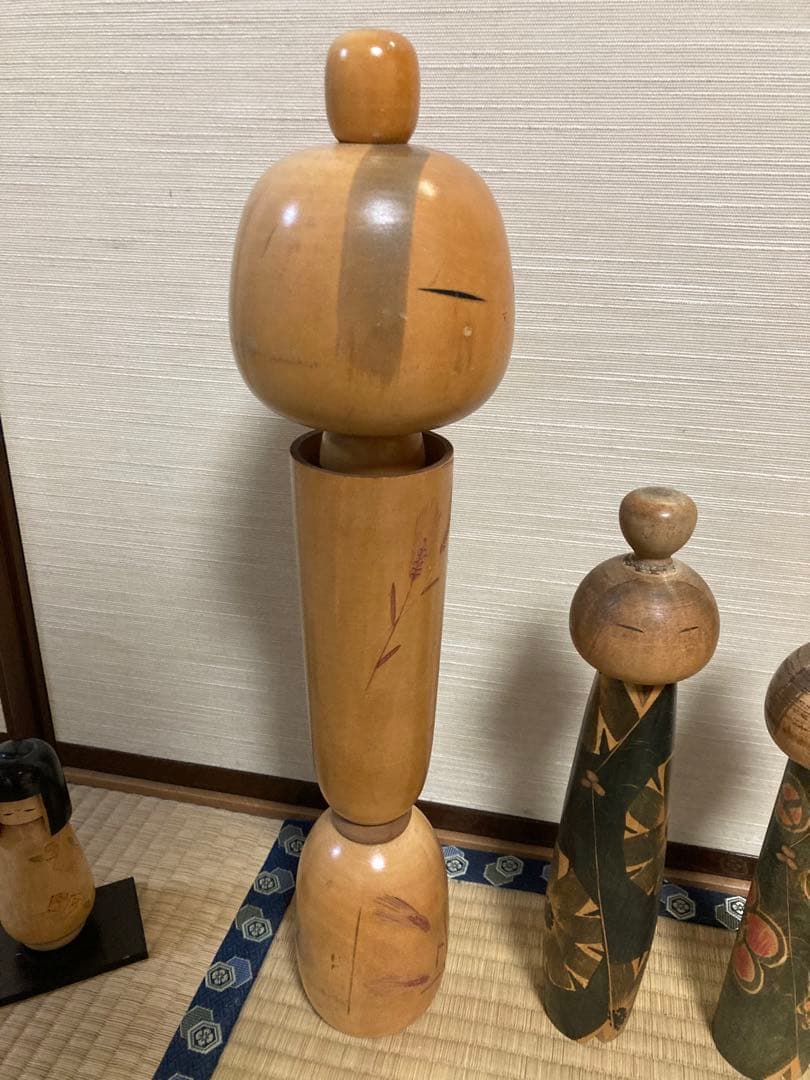 こけし　4点まとめ売り　岸貞夫　栗林一雪　レトロ　アンティーク
