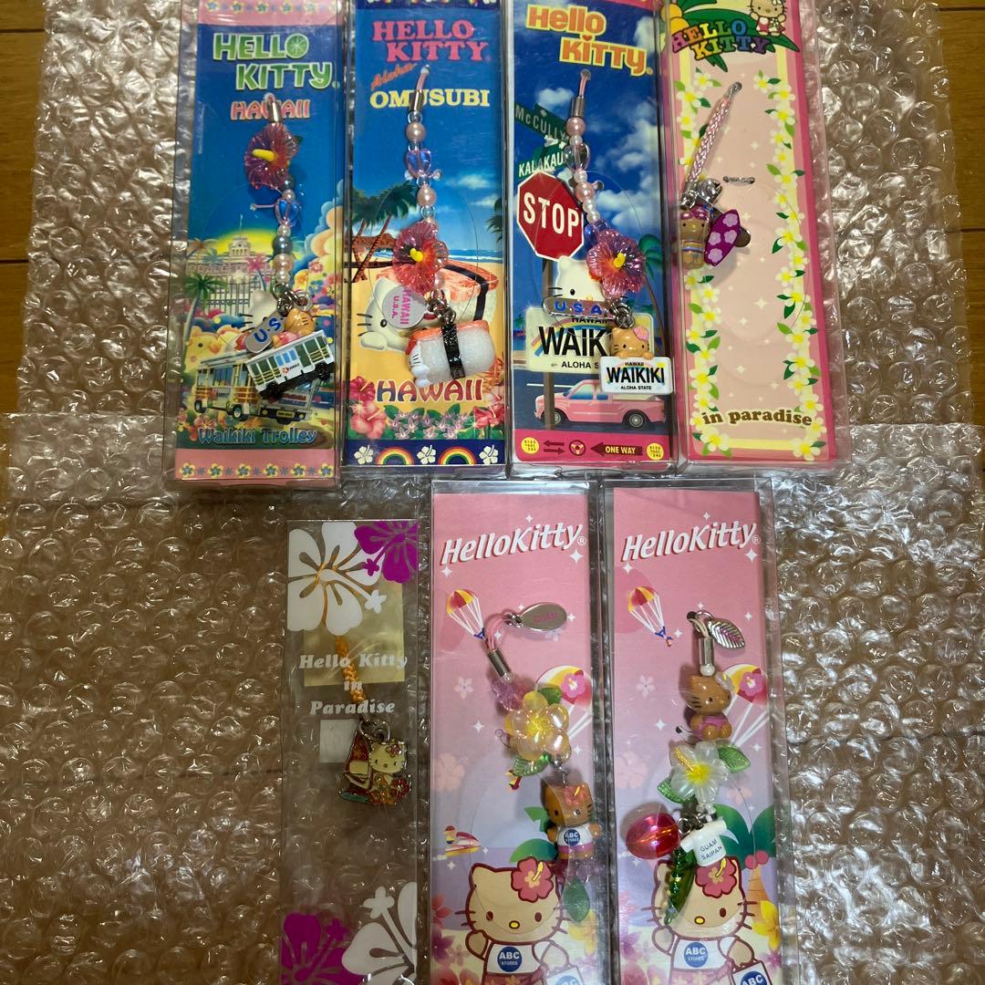 ご当地キティ　ハワイ・グアム/サイパン限定　日焼けキティ　ストラップ・根付け