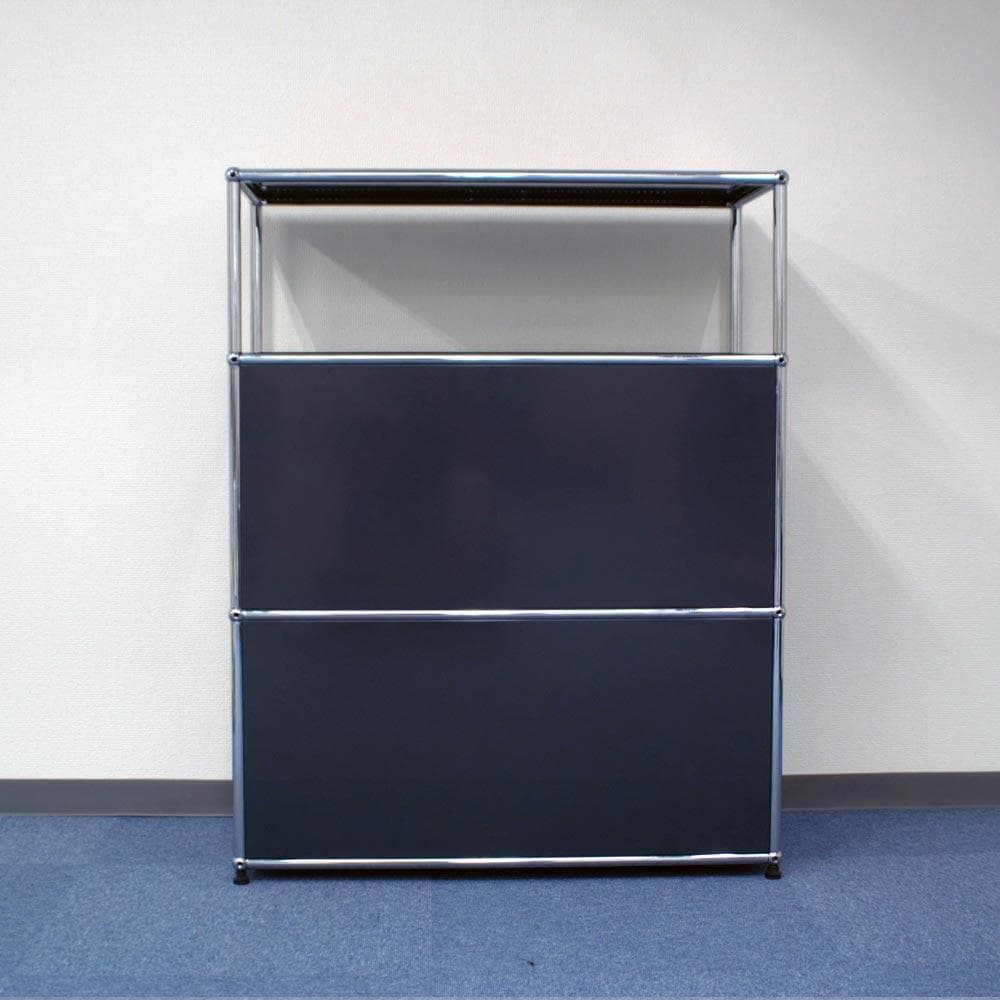 中古 USMハラー｜キャビネット リビング・ 1列3段 アントラサイト