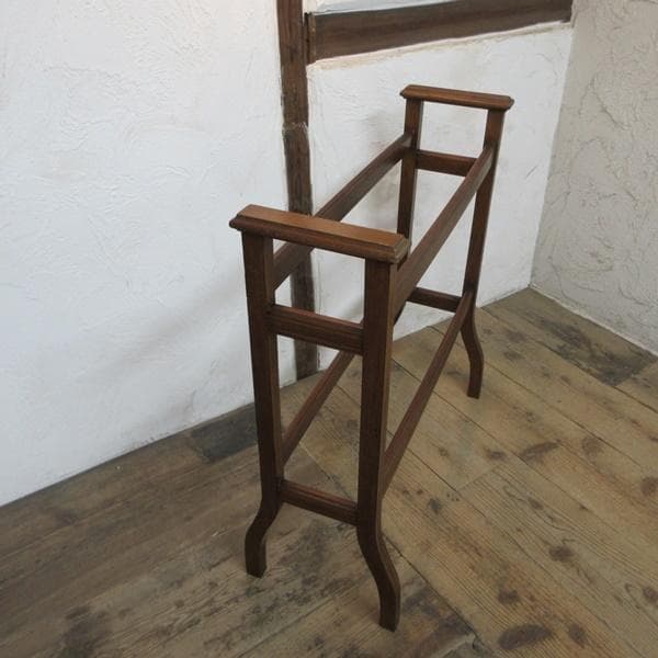 イギリス アンティーク 家具 タオルハンガー タオル掛け 英国 6899d