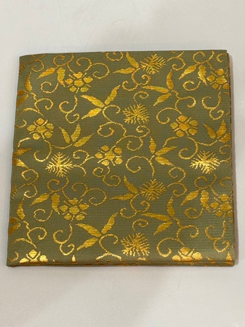 茶道具 土田友湖 松竹梅唐草金蘭 出帛紗 帛紗 共箱