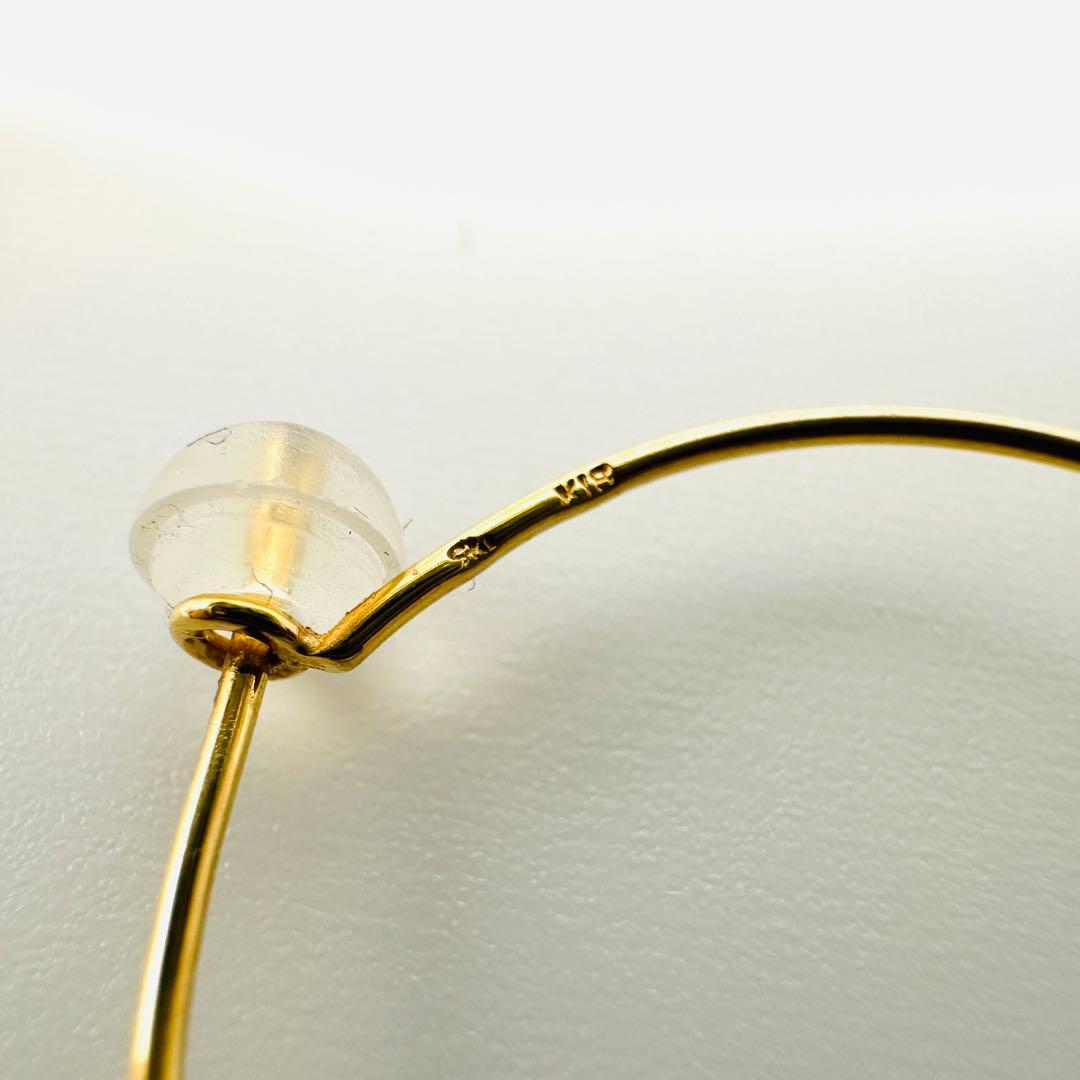 スタージュエリー　k18 フープピアス　バタフライ　フラワー　YG