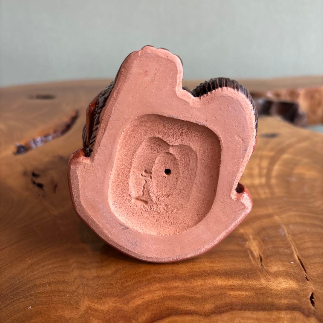 六兵衛窯 干支置物 「申三番」 申年 清水焼 陶芸 たち吉 共箱