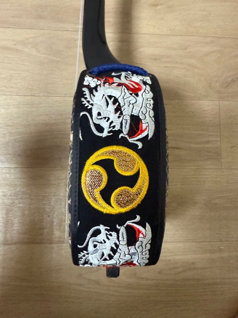 三味線 ヘビ柄デザイン ケース付き