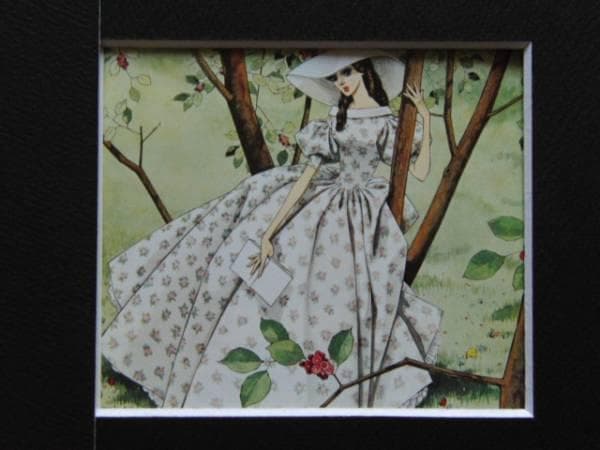 中原 淳一、若きウェルテルの悲しみ、希少画集画、新品高級額・額装付、状態良好