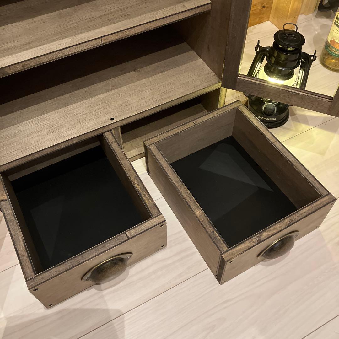 食器棚④　キャビネット　アンティーク　ハンドメイド　木製