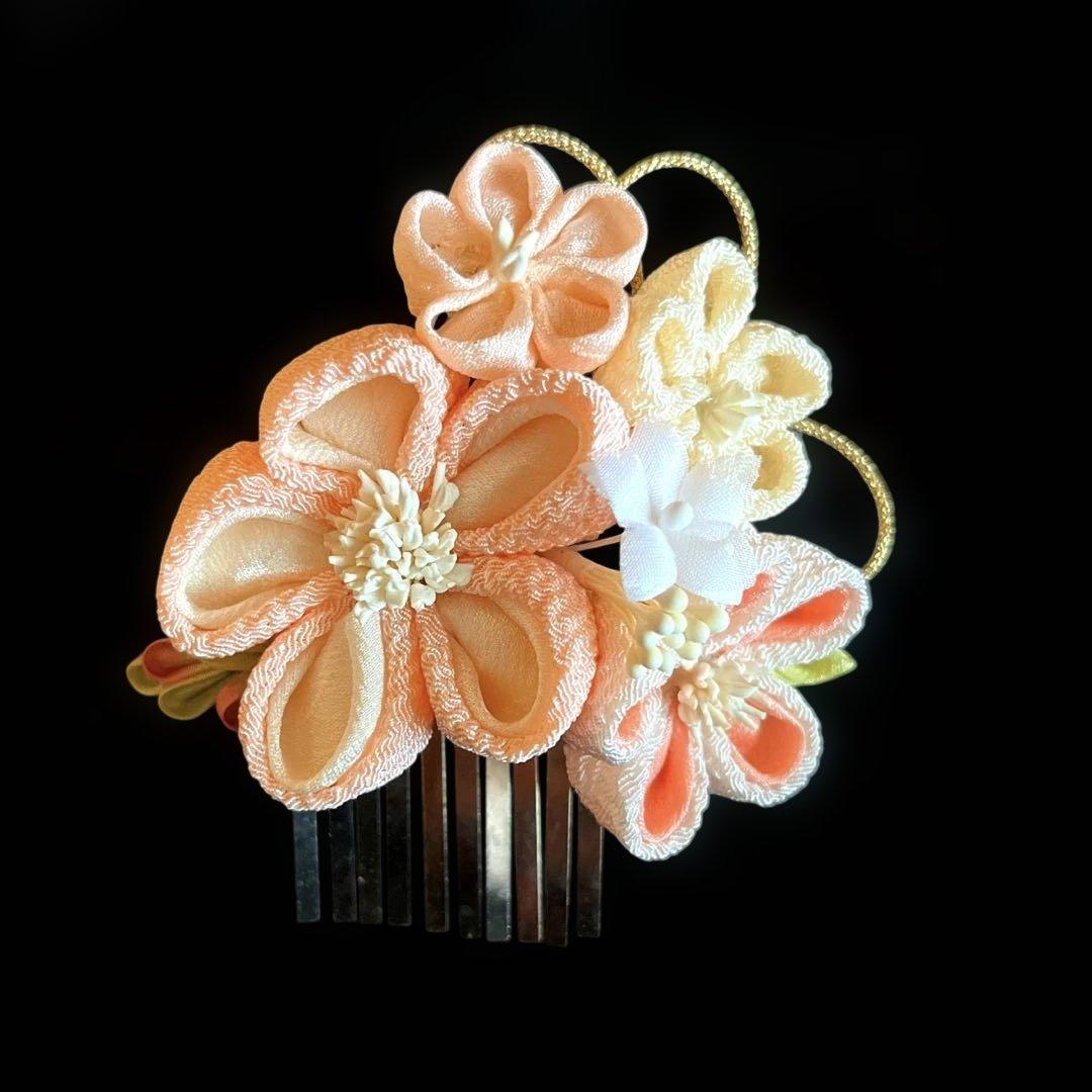 日本髪 髪飾り 七五三(7歳)～成人式 ピンク