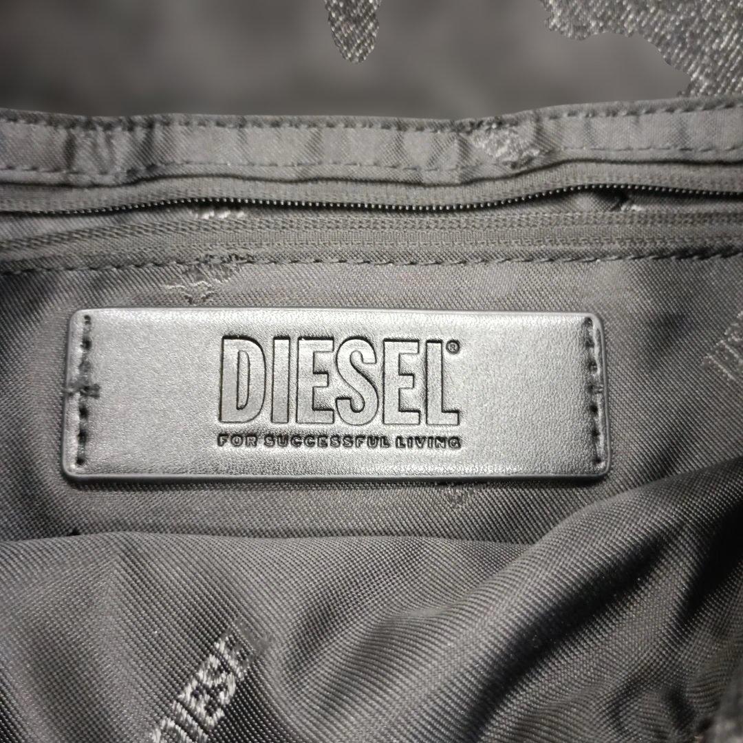 DIESEL charm-D デニム ショルダーバッグ