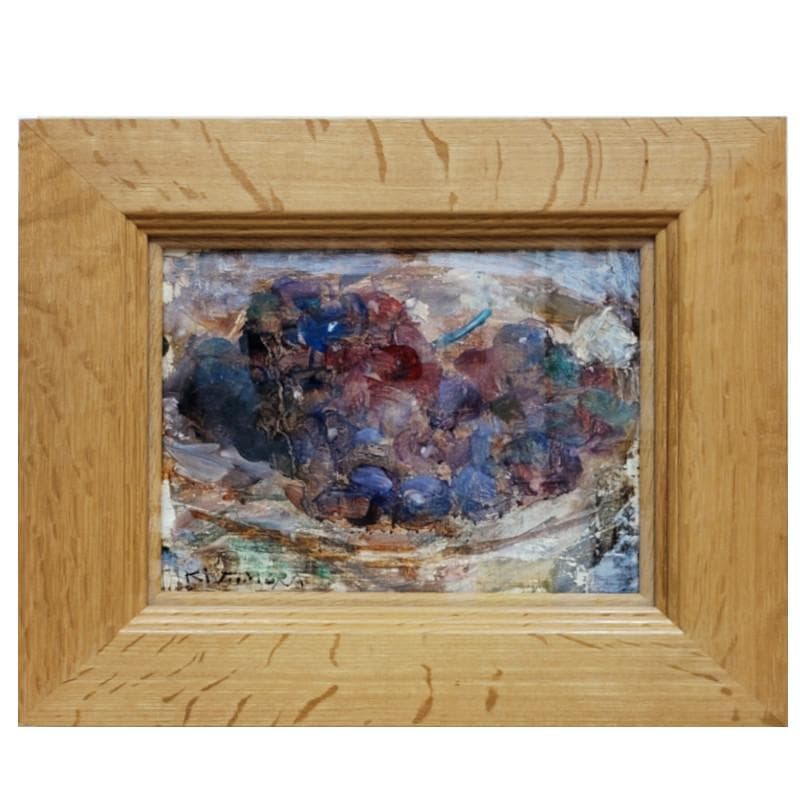 ☆喜多村 知☆「葡萄」油絵　◇新文展特選◇