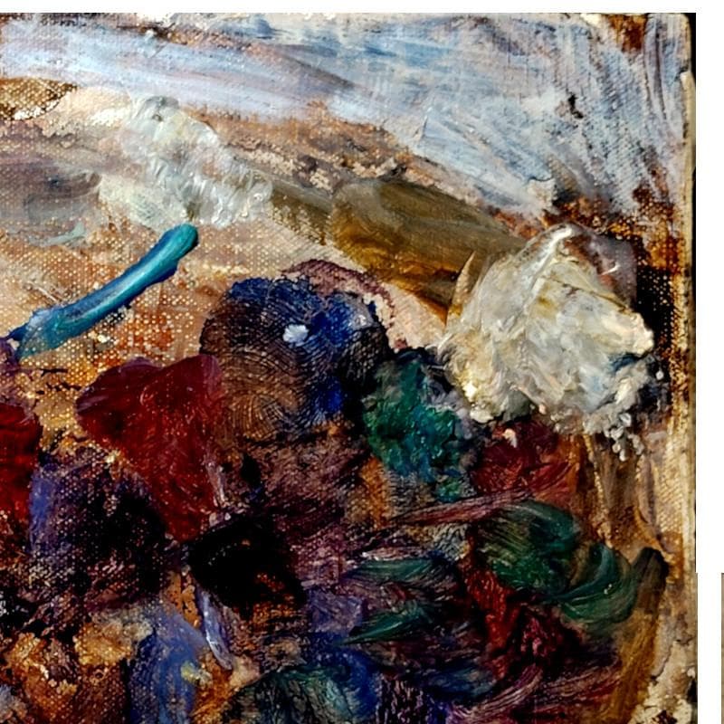 ☆喜多村 知☆「葡萄」油絵　◇新文展特選◇