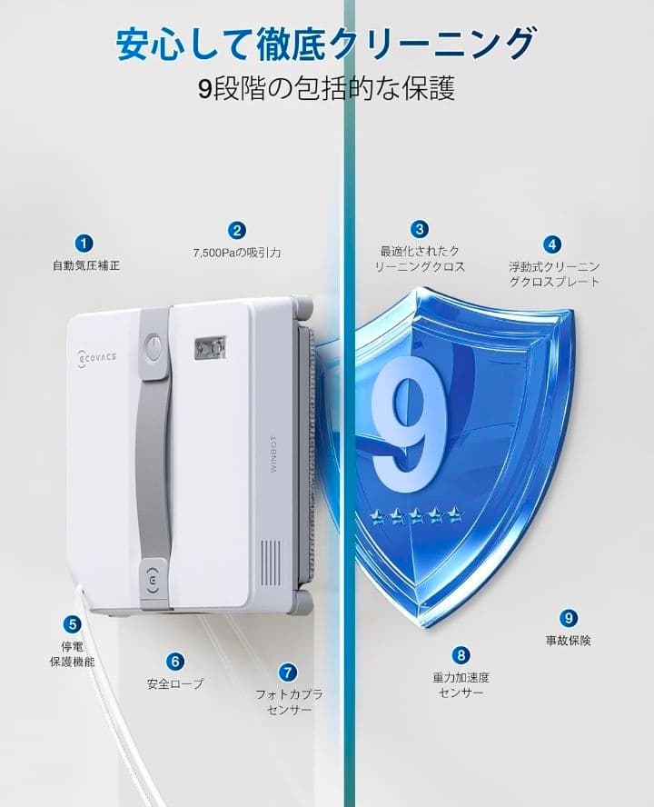 ECOVACS WINBOT MINI 窓掃除 窓拭きロボット ★新品未使用