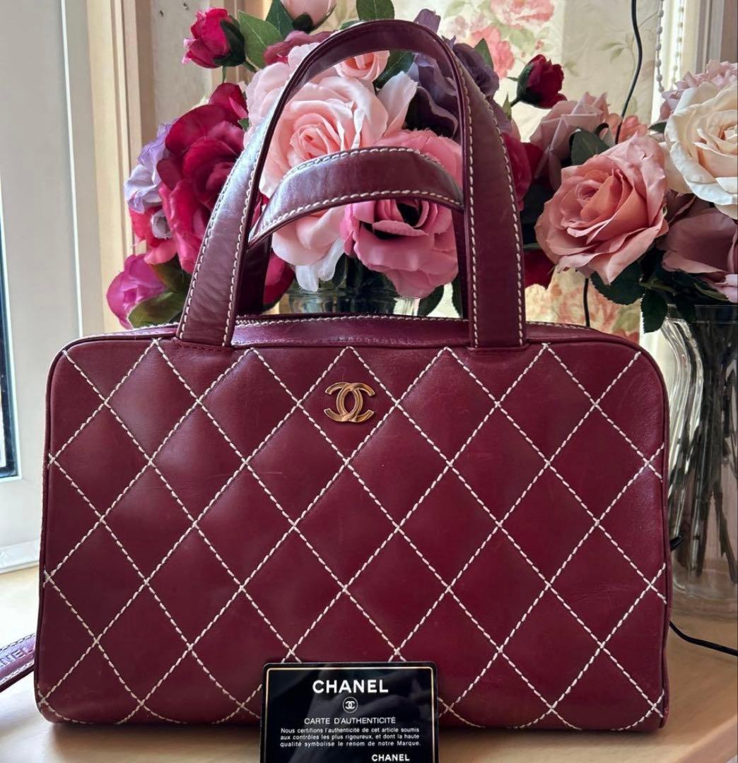 シャネル　ワイルドステッチ　ハンドバック