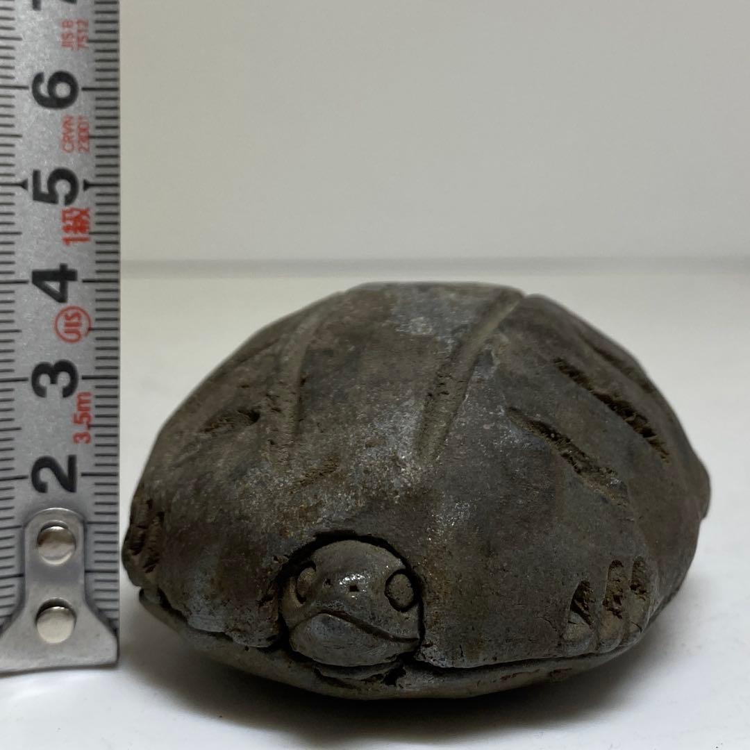 古備前 亀形香合 共箱 h4cm 東キ8-0121☆2F