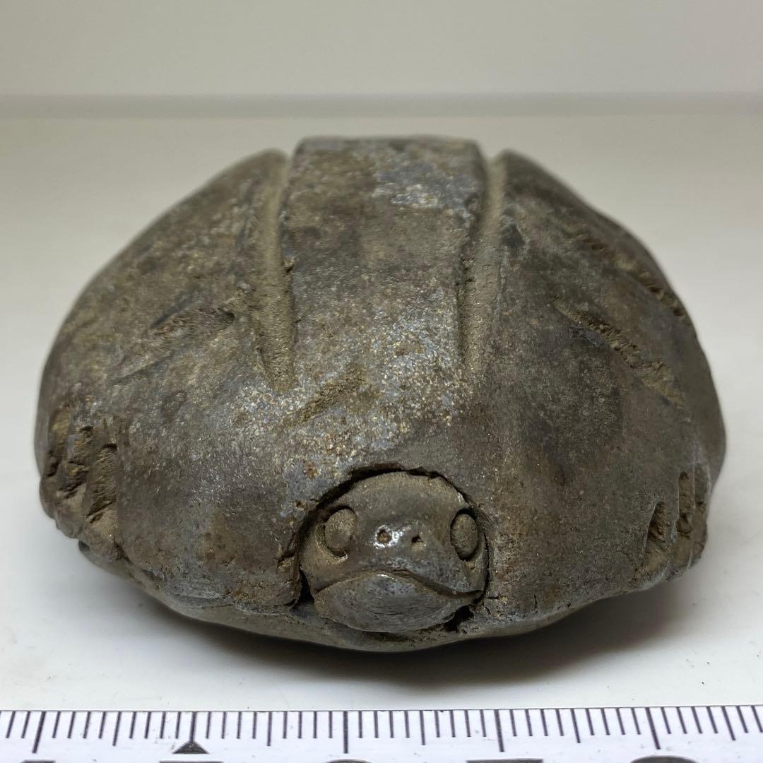 古備前 亀形香合 共箱 h4cm 東キ8-0121☆2F