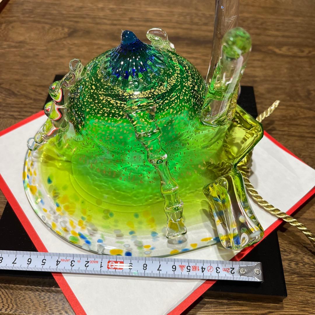 義山飾り兜　ガラス装飾品