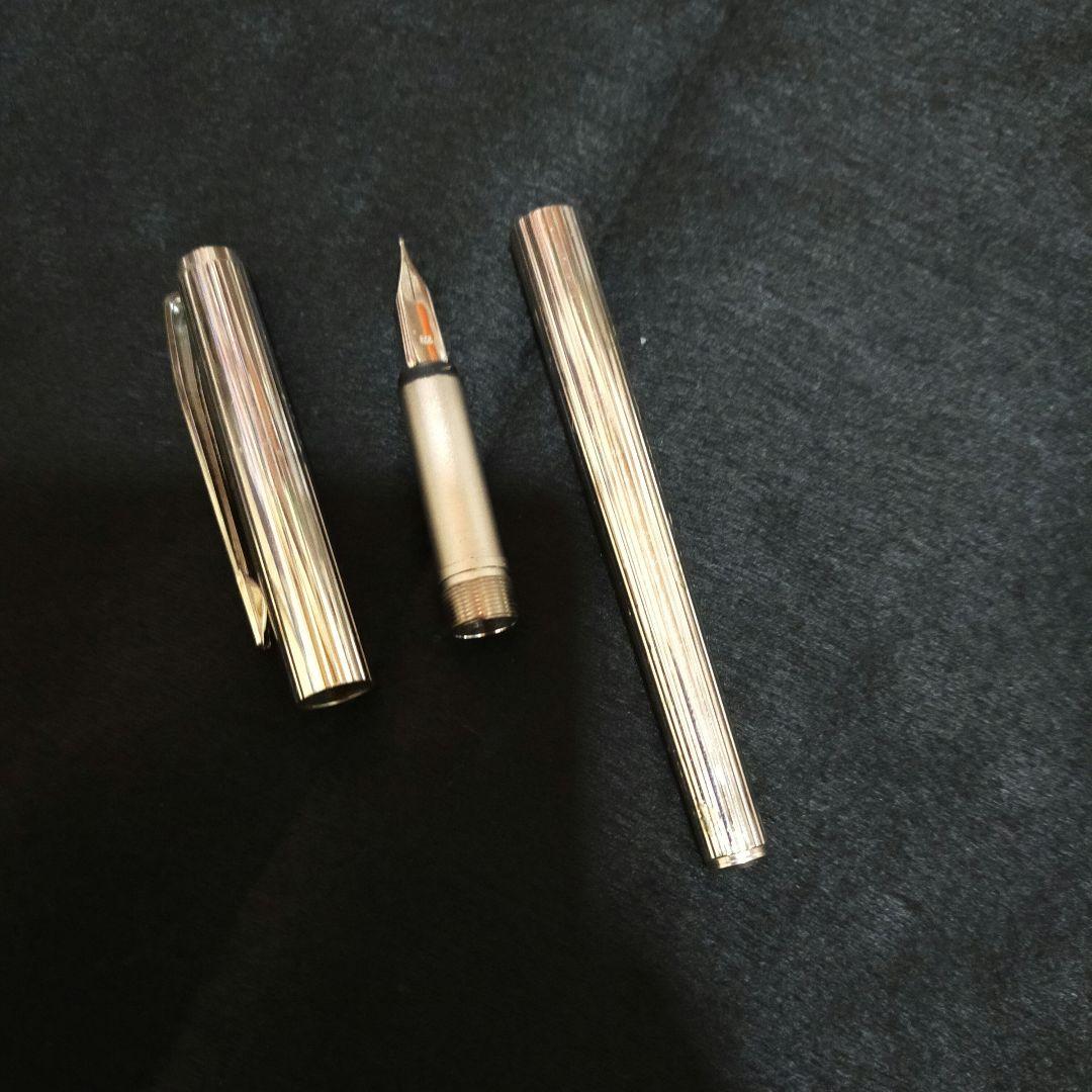 USED　モンブラン GERMANY 585ペン先万年筆　シルバー